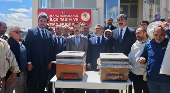 Aşkale de arıcılara destek