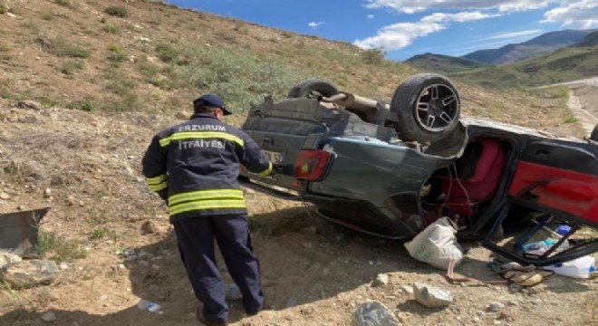 Aşkale’de trafik kazası: 1 yaralı