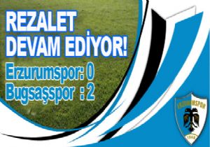 ERZURUMSPOR YİNE KAYBETTİ..