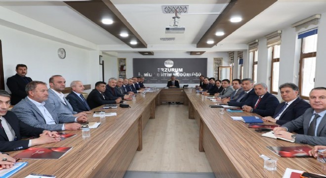 Erzurum MEM de yıl sonu istişaresi