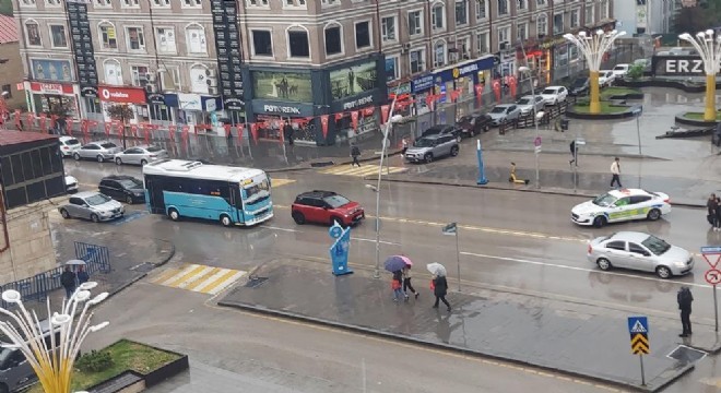 Erzurum da kuvvetli sağanak yağış uyarısı