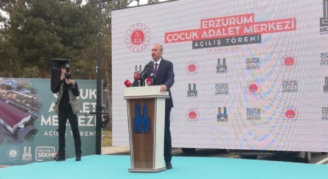 Erzurum Çocuk Adalet Merkezi hizmete açıldı