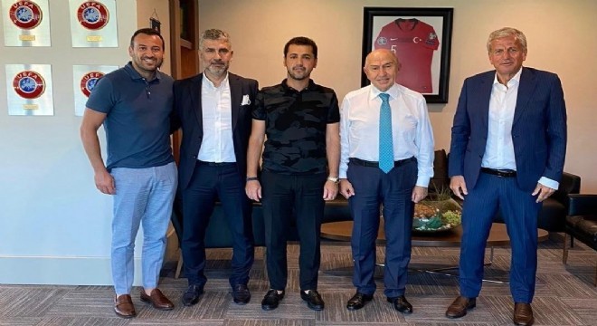 Erzurumspor yönetiminden TFFBaşkanı Özdemir’e ziyaret