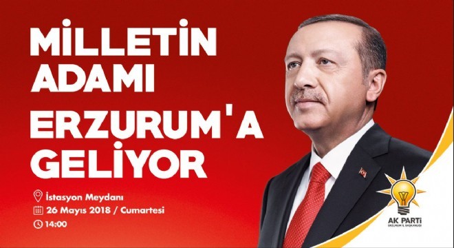 Erzurum’da Cumhurbaşkanı Erdoğan bayramı