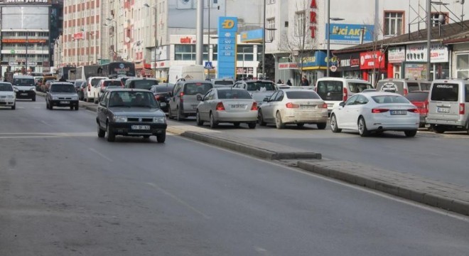 Erzurum’da araç sayısı 125 bin eşiğinde