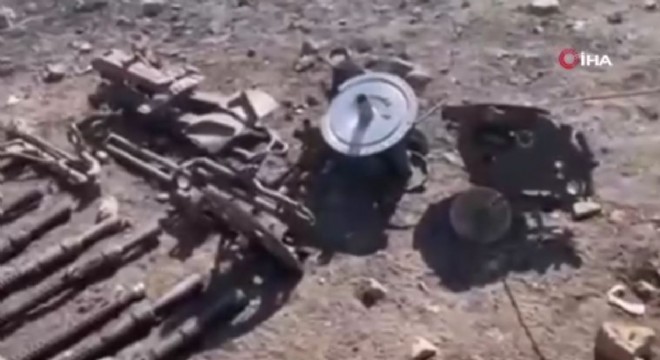 Hainlere ait çok sayıda silah ele geçirildi