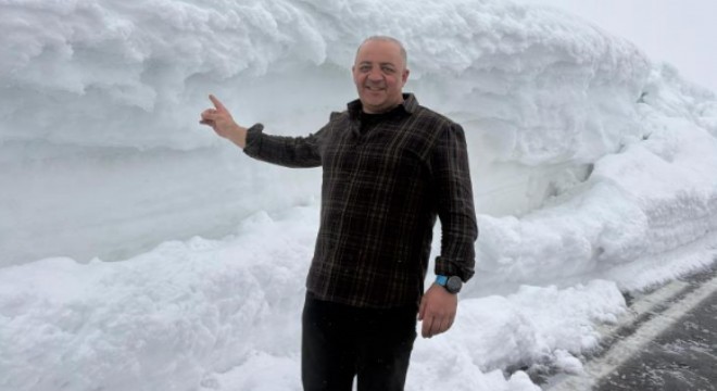 Kars - Erzurum kara yolu beyaza büründü