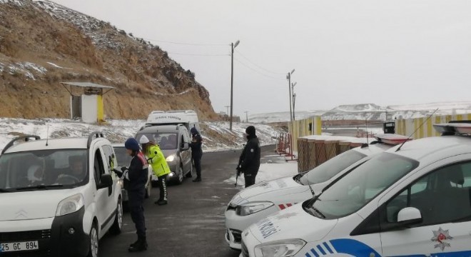 Köprüköy’de trafik uygulaması yapıldı