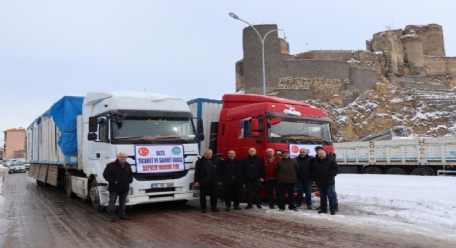 Oltu TSO yardım tırları yola çıktı