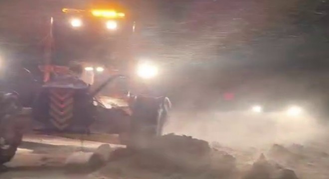 Palandöken de kar ulaşımı zorlaştırdı