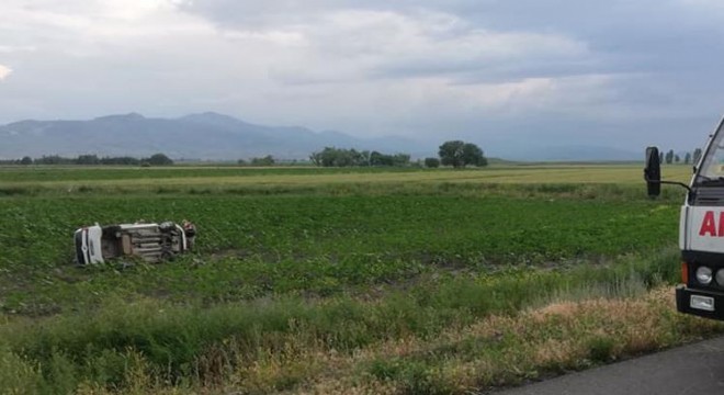 Pasinler’de trafik kazası: 1 ölü 4 yaralı