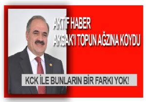 Asak tan tanıdık benzetme: Bunlar KCK ile aynı