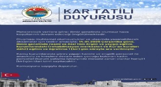 Ardahan'da eğitime kar engeli