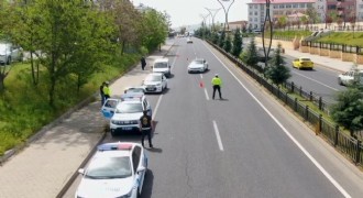 Bingöl yolunda drone destekli trafik denetimleri sürüyor