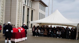 Trafik Polisi Sadık Çalar dualarla uğurlandı
