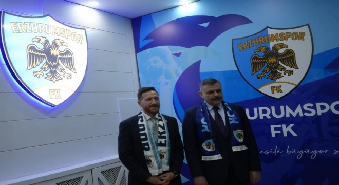 Çiftçi'den Erzurumspor'a tebrik ziyareti
