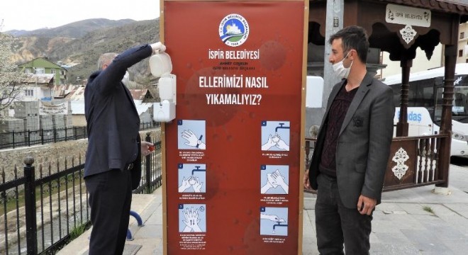 İspir de dezenfekte üniteleri oluşturuldu